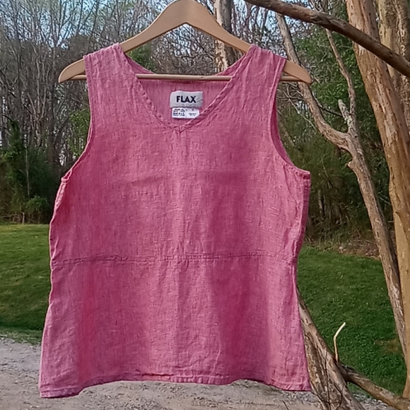 Flax Tops - FLAX Sleeveless Linen Top